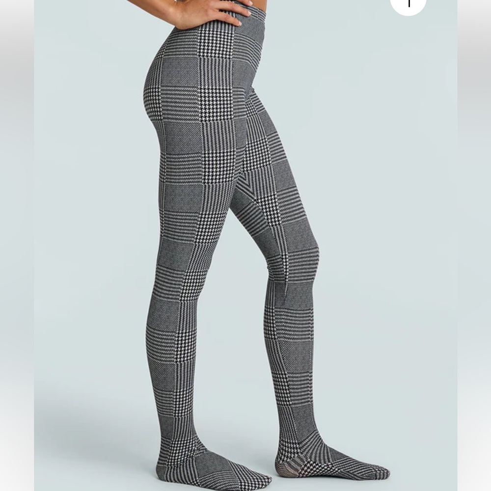 Commando Houndstooth Plaid Tights/Pants